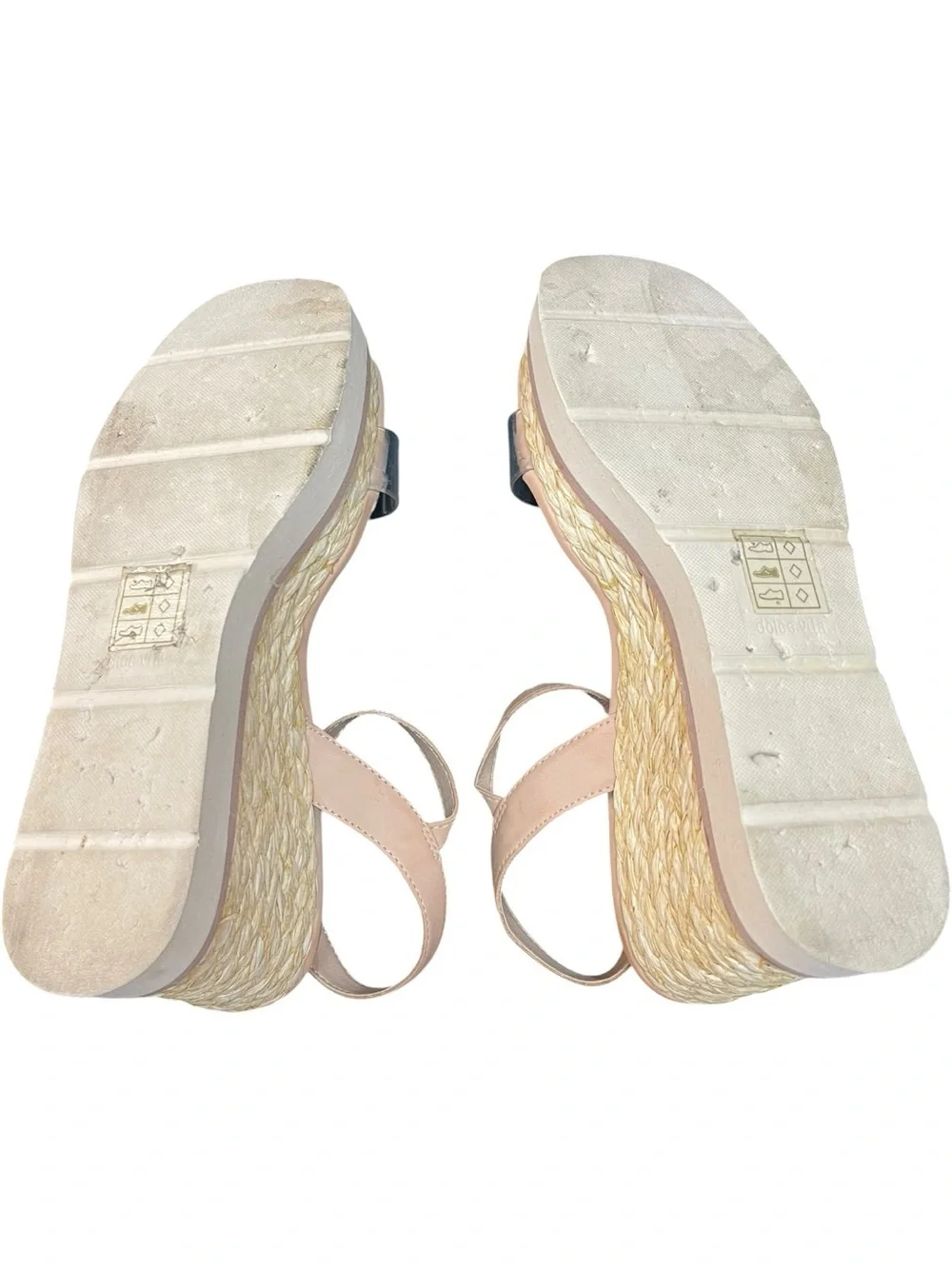 Dolce Vita Lealah Espadrille Wedge Sandals Blush Nude
